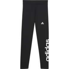 18-24M Trousers Children's Clothing adidas Kid's Essentials Linear Logo Cotton Tights - Black/White (IC3579)