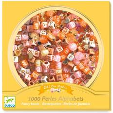 Djeco Pärlor & Pärlplattor Djeco pärlor Alphabet Beads, Gold