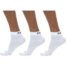 Kappa Strømper Kappa Ben 3-Pack Footies White, Unisex, Tøj, Sokker, Løb, Hvid, 27-30