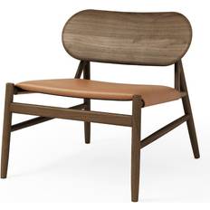 Brdr. Krüger Armchairs Brdr. Krüger Ferdinand Smoked Oak Brandy Leather Armchair
