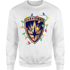 Marvel Festive Crest Christmas Jumper White White