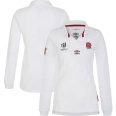 England National Team Jerseys Umbro England Rugby World Cup 2023 Home Classic Long Sleeve Jersey White Womens
