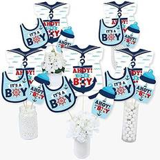 Drinking Games Big Dot of Happiness Ahoy it's a boy -nautical baby shower centerpiece sticks-table toppers-set 15