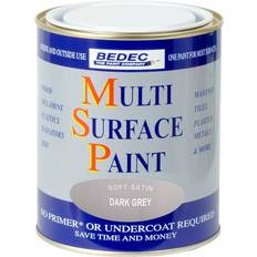 Bedec Paint Bedec Multi Surface Satin Dark Wood Paint Grey 0.75L