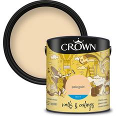 Crown Gold Paint Crown & Ceilings Emulsion Wall Paint Gold 2.5L