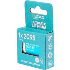 Deltaco Ultimate Lithium battery, 6V, 2CR5, 1. [Leveranstid: 1-2 vardagar]