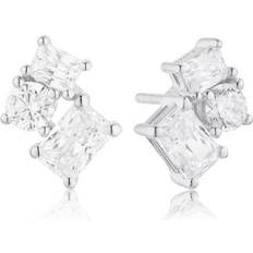 Ivrea tre Sif Jakobs Ivrea Tre Earrings - Silver/Transparent