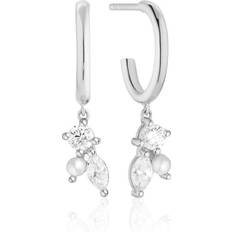 Kubisk zirkonia - Tre Øredobber Sif Jakobs White Zirconia Adria Tre Creolo Earrings SJ-E12226-PCZ