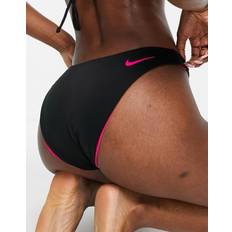 Nike XS Bikini Bottoms Nike Sorte og pink vendbare bikinitrusser med farveblok Sort