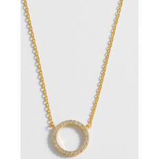 Circle CZ Necklace