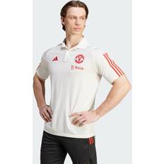 Cord Poloshirts Adidas 2023-2024 Man Utd Polo Shirt White White 34-36" Chest