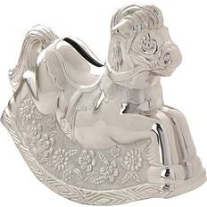 Argento Arredamenti Seduta Bambino Silver Plated Rocking Horse Money Box P75110