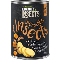 12x375g Insekter Kartoffel & Gulerod Greenwoods Insects hundevådfoder