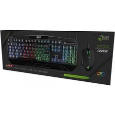 Gaming Series Tangentbord Optiska 6 Tangenter Spelmus-Set QWERTZ Svart
