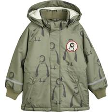 Mini Rodini Ytterkläder Barnkläder Mini Rodini Penguin K2 Parka Jacka Green-116/122