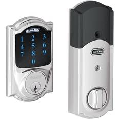 Schlage Camelot Bright Chrome Electronic Connect Smart Deadbolt with Plus