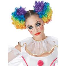 Circus & Clowns Short Wigs California Costumes collection clown rainbow puffs wig