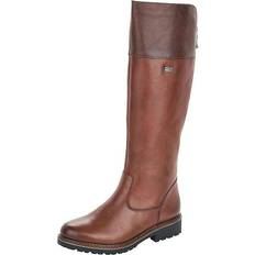 Rieker R6581-22 Ladies Brown Zip Up Long Leg Boots