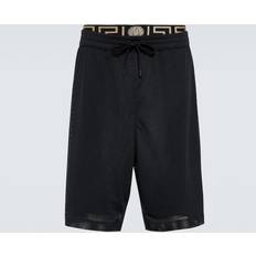 Versace Shorts Versace Long mesh surf shorts 1b000_black