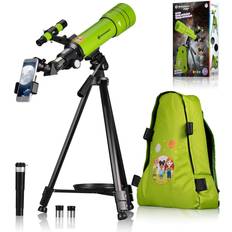 Prismáticos y Telescopios Bresser Telescopio Refractor 70/400 Con Mochila Verde Junior