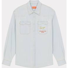 Kenzo Skjorter Kenzo Button-Up Bomuld Skjorte - Blå