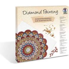 Basteln Ursus Diamond Painting "Diamantane Mandala Set 6" rot orange petrol