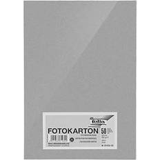 Silbrig Fotoalben folia Fotokarton, DIN A4, 300 g/qm, silber