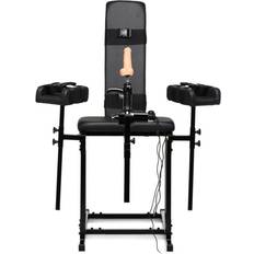 Sex stol Master Series Ultimate Obedience Stol with Sex Machine Black