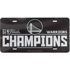 WinCraft Golden State Warriors 2022 NBA Finals Champions Team Metallic Laser Cut Acrylic License Plate