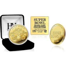 Sports Fan Products Highland Mint Super Bowl IV Gold Flip Coin NFL Münze 39mm, vergoldet