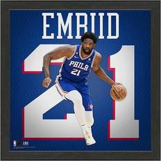 Highland Mint Joel Embiid Philadelphia 76ers IMPACT Jersey Frame