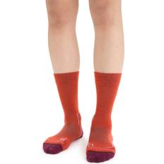 Icebreaker Socks Icebreaker Women's Merino Hike Light Crew Socks Vibrant Earth Heather/Go Berry Merino Wool/Lycra/Nylon Vibrant Earth Heather/Go Berry