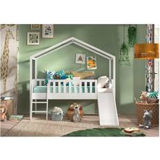 Vipack Dallas Kids House Bed with Ladder