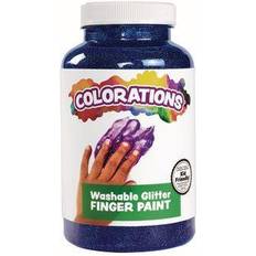 Finger Paints Colorations Blue Washable Glitter Finger Paint 16oz