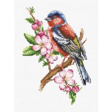 LUCAS Cross Stitch Kit Chaffinch Bird B1196
