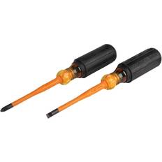 Klein Tools Pan Head Screwdrivers Klein Tools 33732INS 1000V Slim Tip Insulated Pan Head Screwdriver