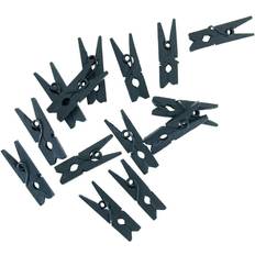 Tøjklemmer Mini Sort 24-stk