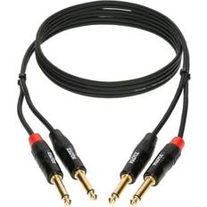 Jack 6.3 mm x2 Kabel 3m