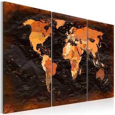 Polyester Billeder Artgeist Remarkable Map Flere Billede