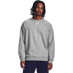 Under Armour Herren Pullover Under Armour Herren Rival Fleece Crew Castlerock Light Heather Weiß