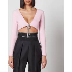 Alexander Wang Cropped Cardigan - Neon Light Pink