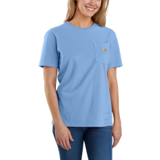 Carhartt Mujer Camisetas Carhartt Women's Short Sleeve Pocket T-shirt - Skystone