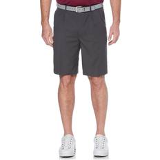 Golf - Grey Shorts PGA TOUR Apparel Men's Double Pleated Golf Shorts w/ Active Waistband, 30, Asphalt Gray, 100% Polyester Golf Apparel Shop Asphalt Gray