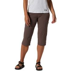 Brown - Women Base Layers Mountain Hardwear Women's Dynama/2 Capri- Brown