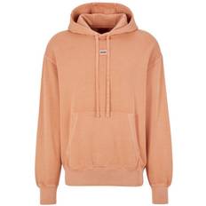 HUGO BOSS Orange Jumpers HUGO BOSS Orange Relaxed-Fit Hoodie