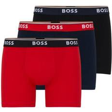 HUGO BOSS Underwear HUGO BOSS Three-pack of boxer briefs with logo waistbands red