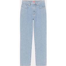 Kenzo Women Jeans Kenzo Jean Droit Asagao Femme Bleached Blue Denim Taille Bleached Blue Denim