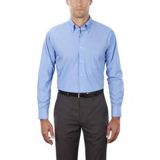 Men's Regular Fit Silky Poplin Solid Dress Shirt - Periwinkle