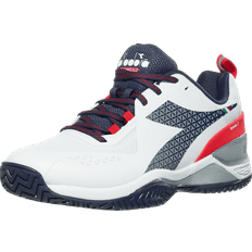 Diadora Trainers Diadora Men's Speed Blushield Torneo Tennis Shoes White/Navy/Red