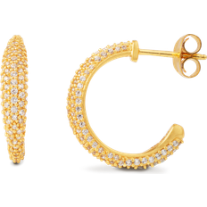 ByBiehl Ocean Flow Sparkle Forgyldte Hoops 4-4206a-GP